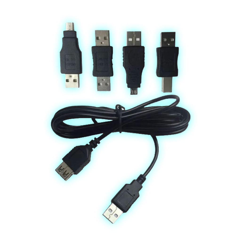 ADAPTADOR  6 EN 1 USB 2.0 TO TYPE A+B+MINI B/NEGRO