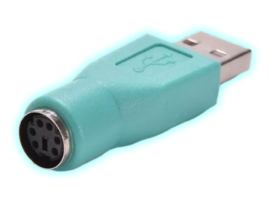 ADAPTADOR PS2 HEMBRA A USB 2.0 MACHO