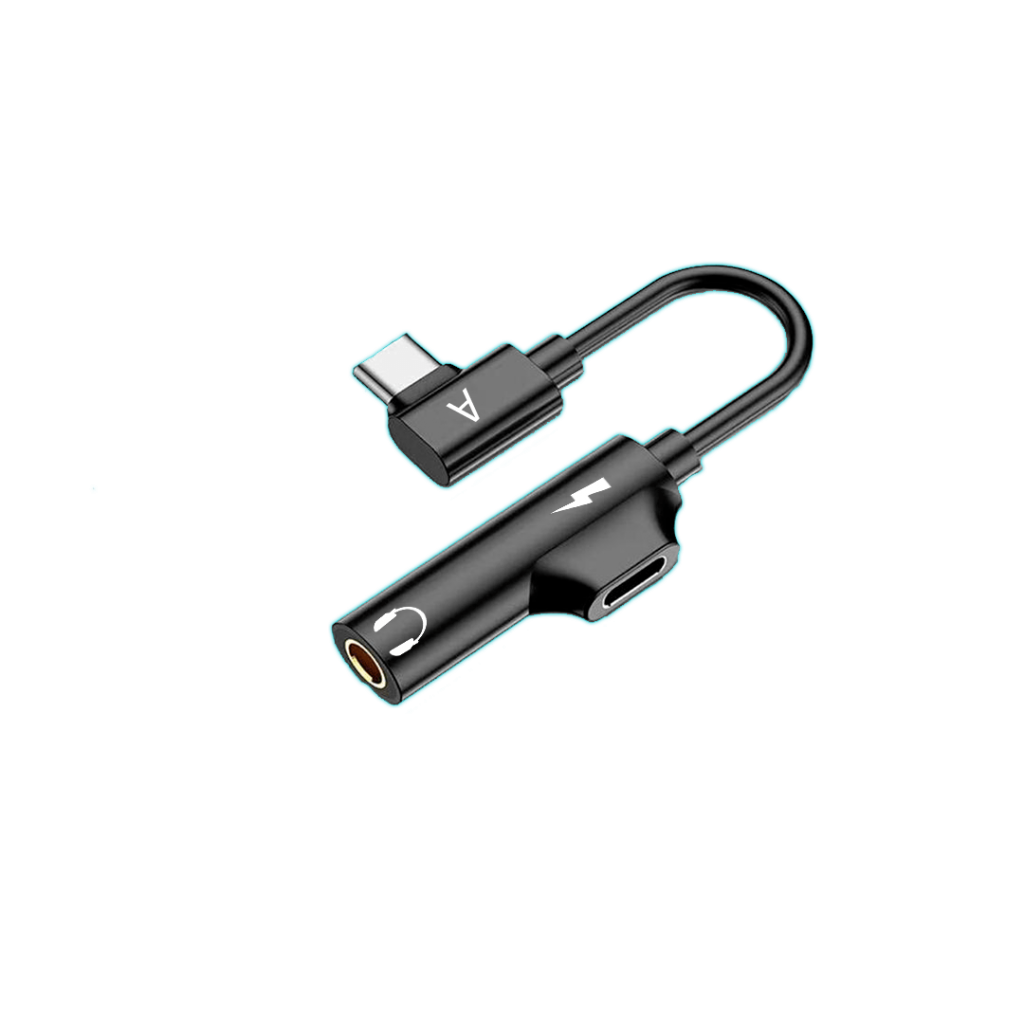 Manhattan Adaptador de USB-C a Conector 3.5mm y USB-C de carga