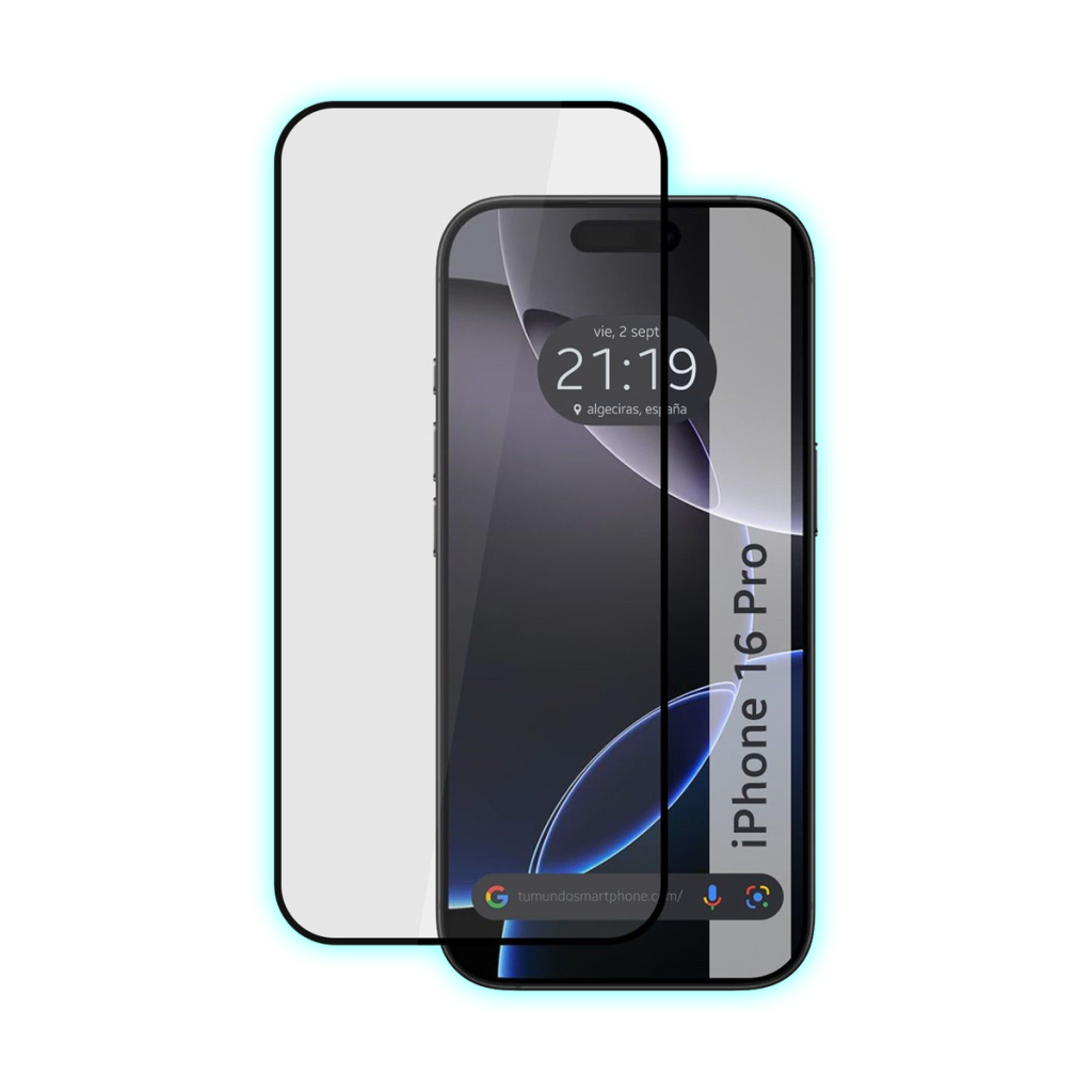 ANTISHOCK PARA IPHONE 16 PRO MAX 5D/CON MARCO NEGRO