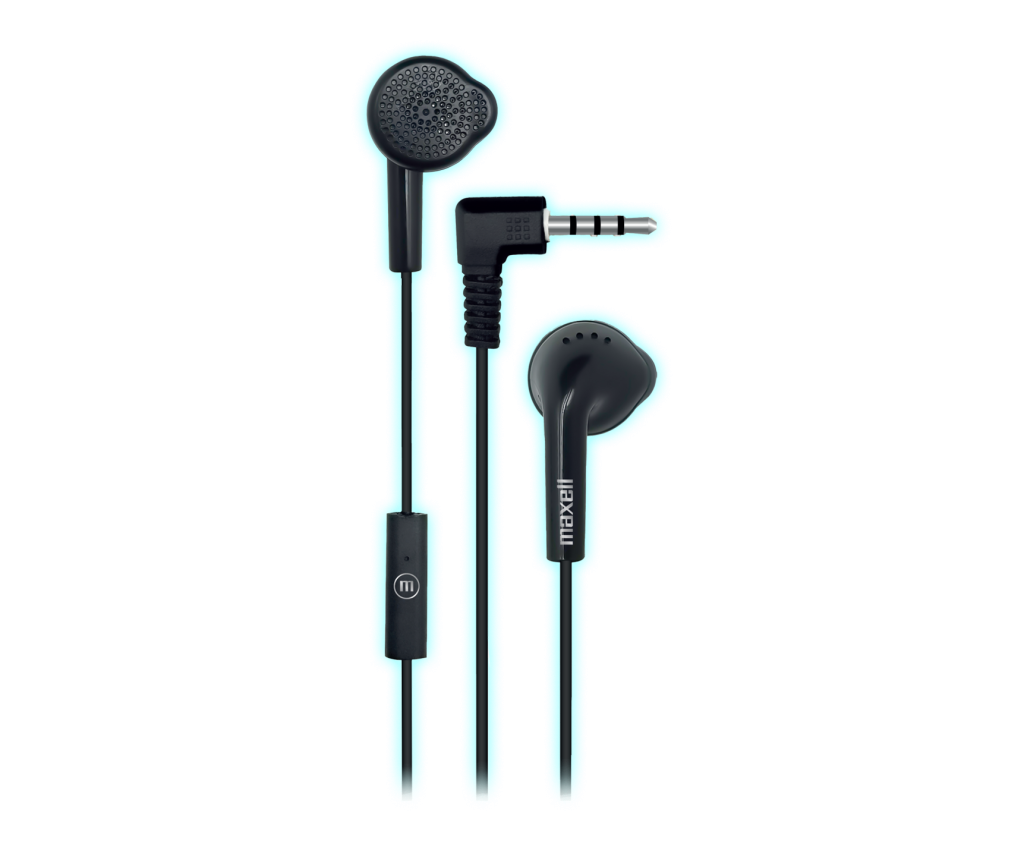 AURICULAR MAXELL MAXBUDS CON MICROFONO/JACK 3.5MM/NEGRO/IN-MIC