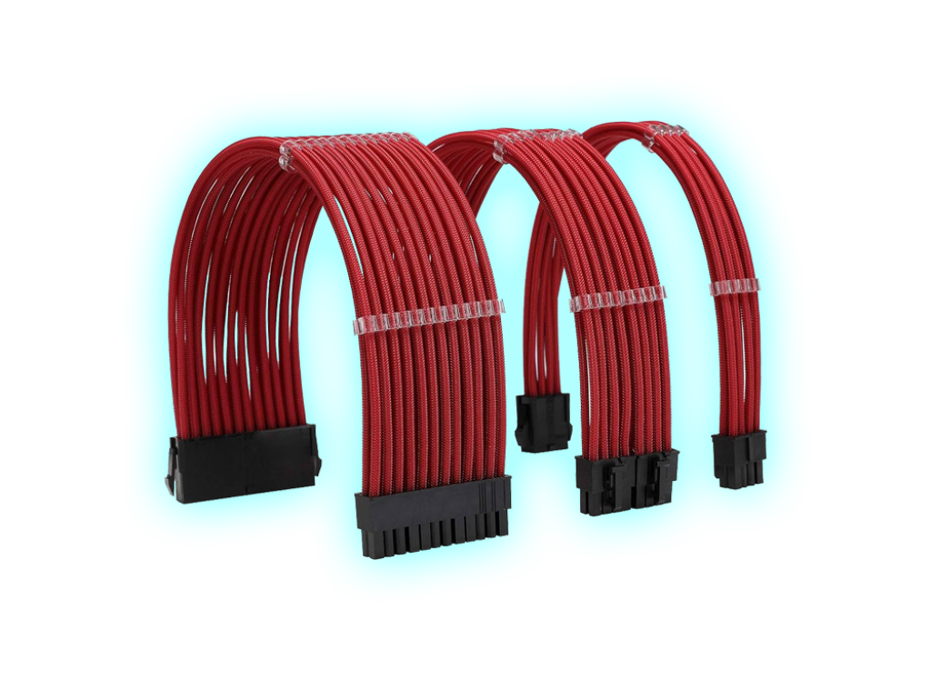 CABLE EXTENSOR FORMULAMOD RED/BLACK 24 PIN/GPU 8 PIN/CPU 8 PIN