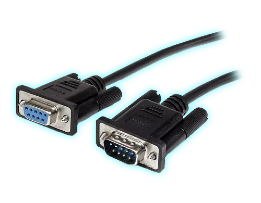 CABLE RS-232 DB9 MACHO A HEMBRA 1.2M