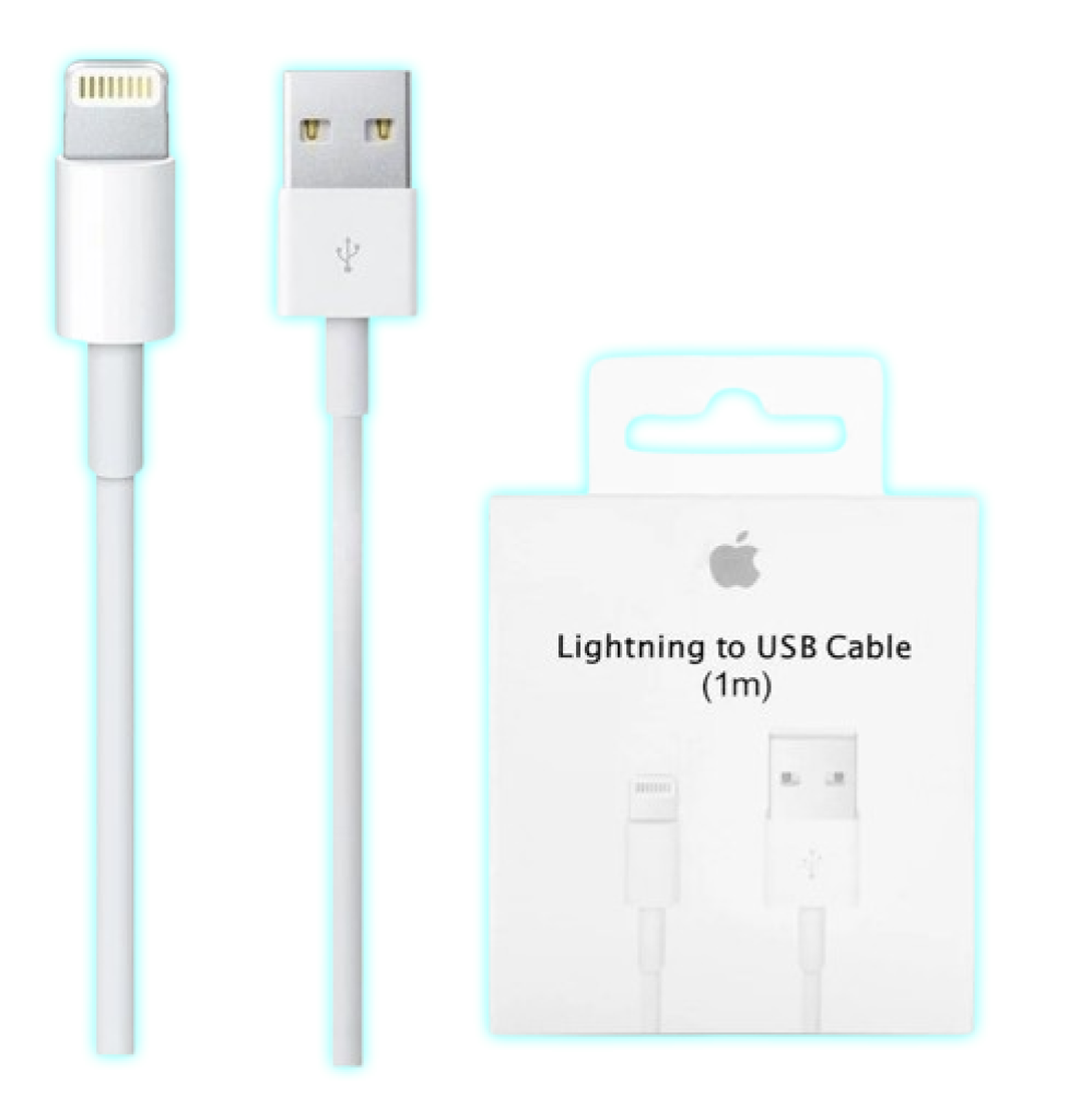 CABLE USB A LIGHTNING 1 METRO (CAJA CON LOGO MANZANITA)
