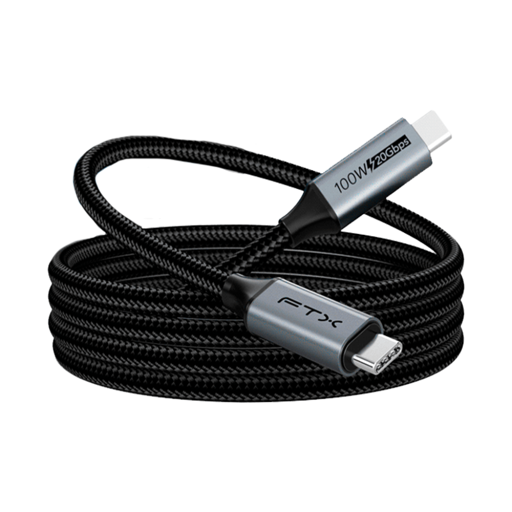 CABLE USB-C A USB-C 3.2 FTX/2 METROS/NEGRO/GEN 2/CMCM2-AG2
