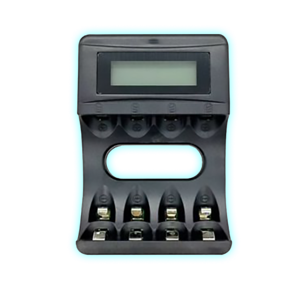 CARGADOR DE PILAS CON PANTALLA 4X AA/AAA APAGADO AUTOMATICO RS