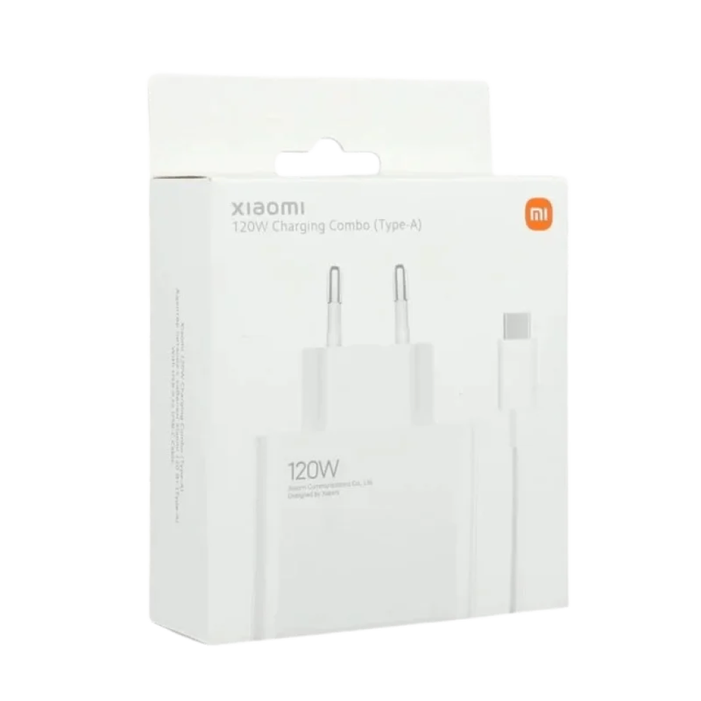 CARGADOR XIAOMI CARGA RAPIDA/CON CALBE TIPO USB-A/USB-C/120W/BLANCO/MDY-13-EG