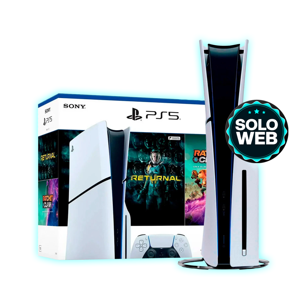CONSOLA SONY PLAYSTATION 5 SLIM RETURNAL CFI-2015A 4K 1TB SSD + JUEGO RETURNAL + RATCHET & CLANK: RIFT APART