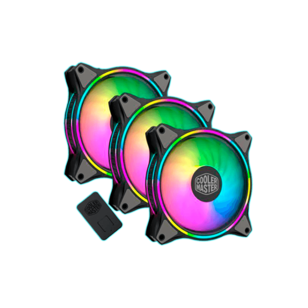 FAN/COOLER KIT X3 COOLER MASTER MF120 RGB C/ CONTROLADOR