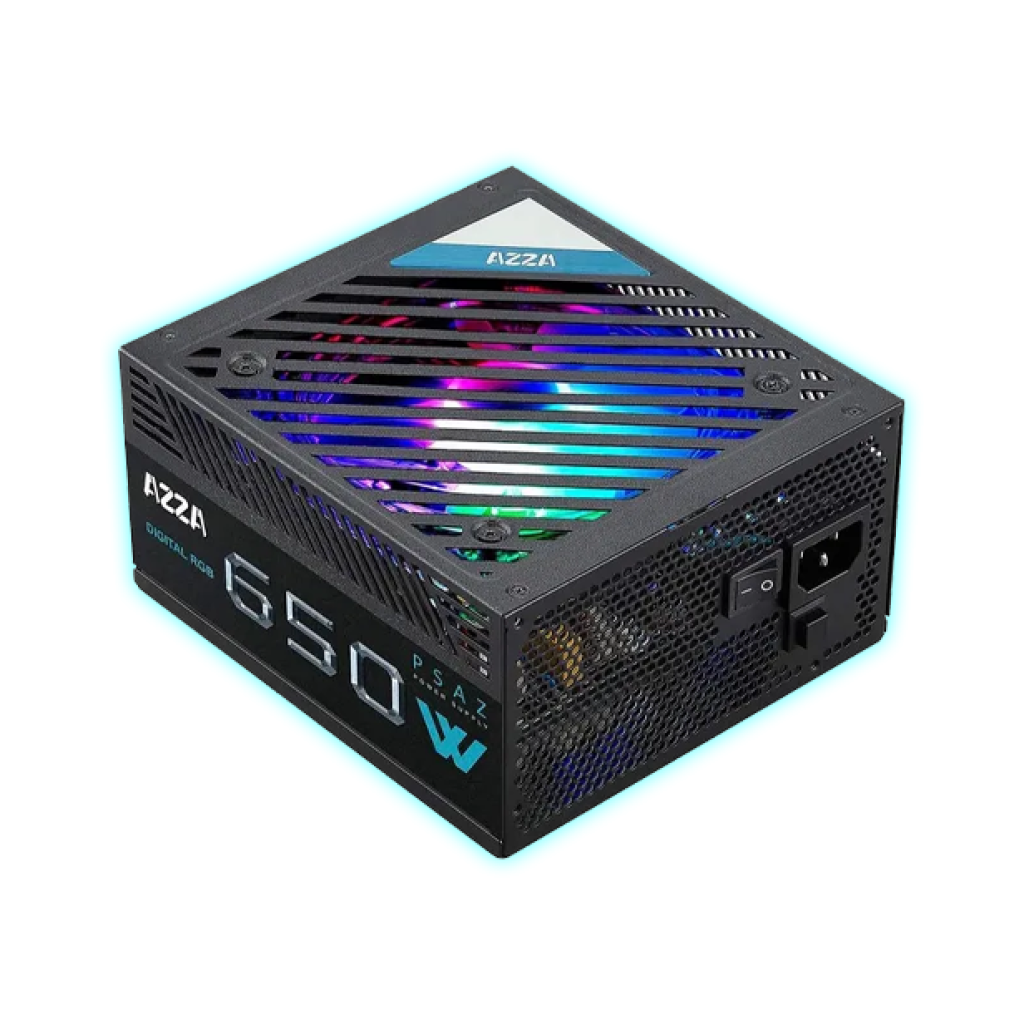 FUENTE ATX 650W AZZA PSAZ-650W RGB 80 PLUS BRONZE