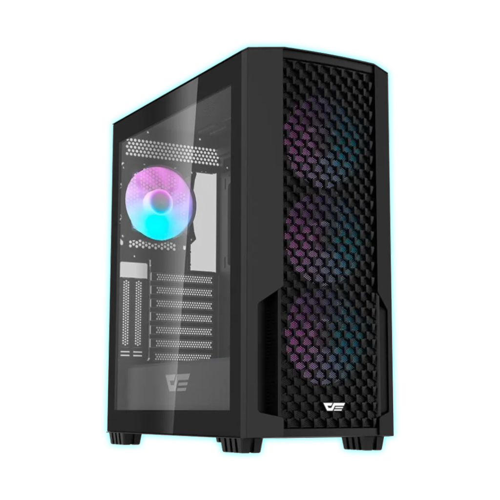 GABINETE DARKFLASH DF2100 BLACK (C/4 COOLER) ARGB