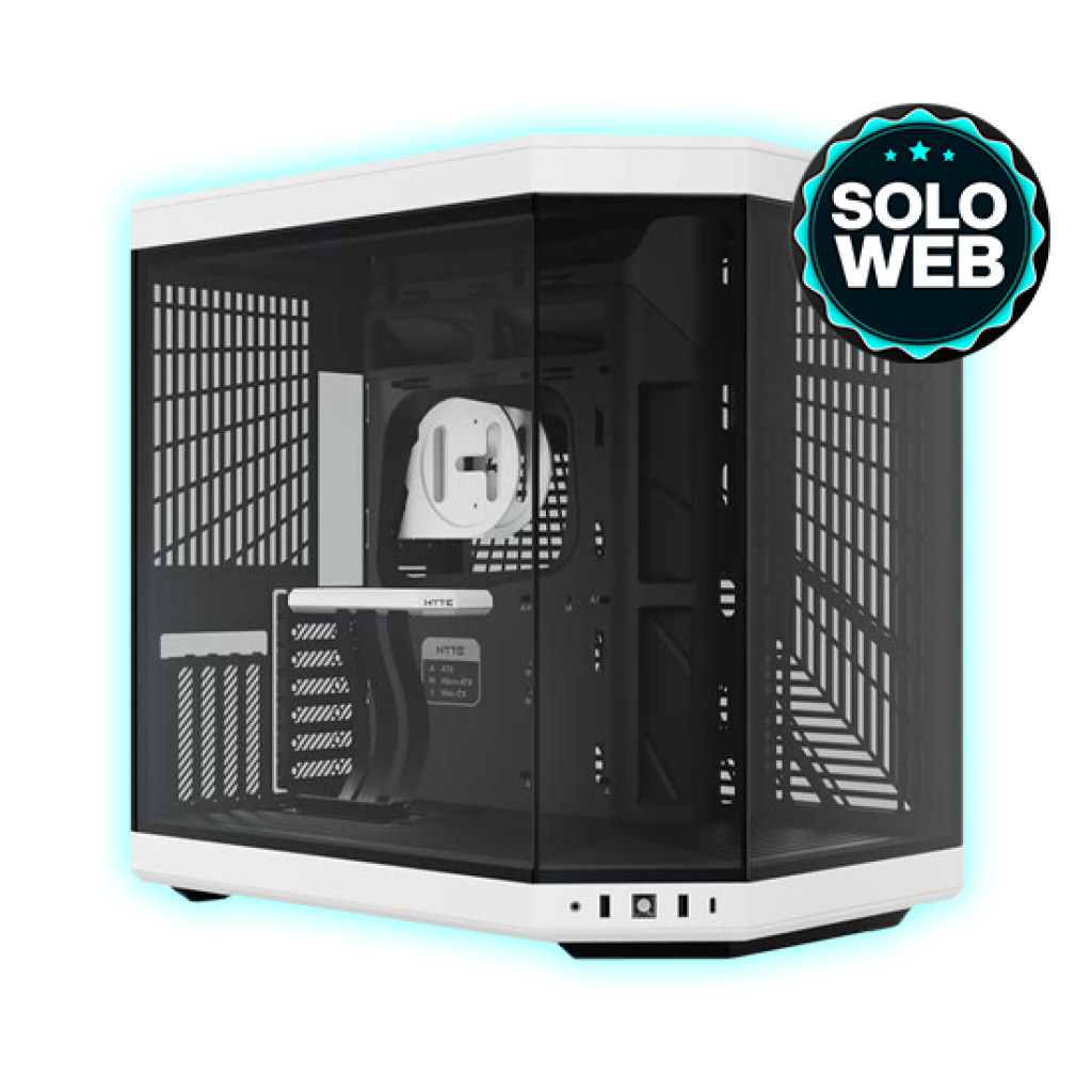 GABINETE GAMER HYTE Y70 ATX WHITE/BLACK