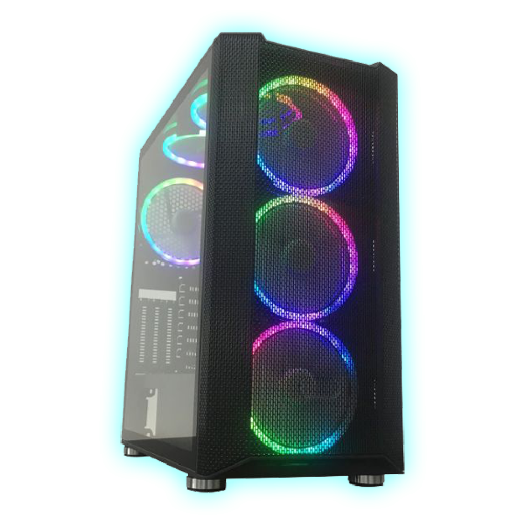 GABINETE GAMING SATE K880 C/6 COOLER RGB