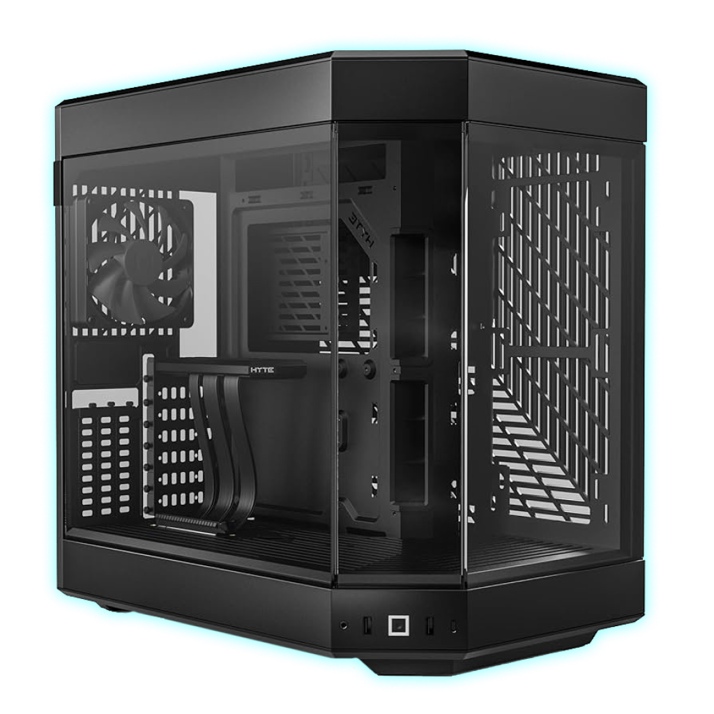 GABINETE HYTE Y60 BLACK/SOPORTE VERTICAL/1 FAN COOLER/CS-HYTE-Y60-B