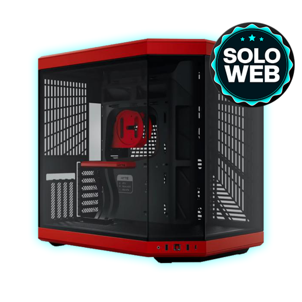 GABINETE HYTE Y70 ATX BLACK/RED