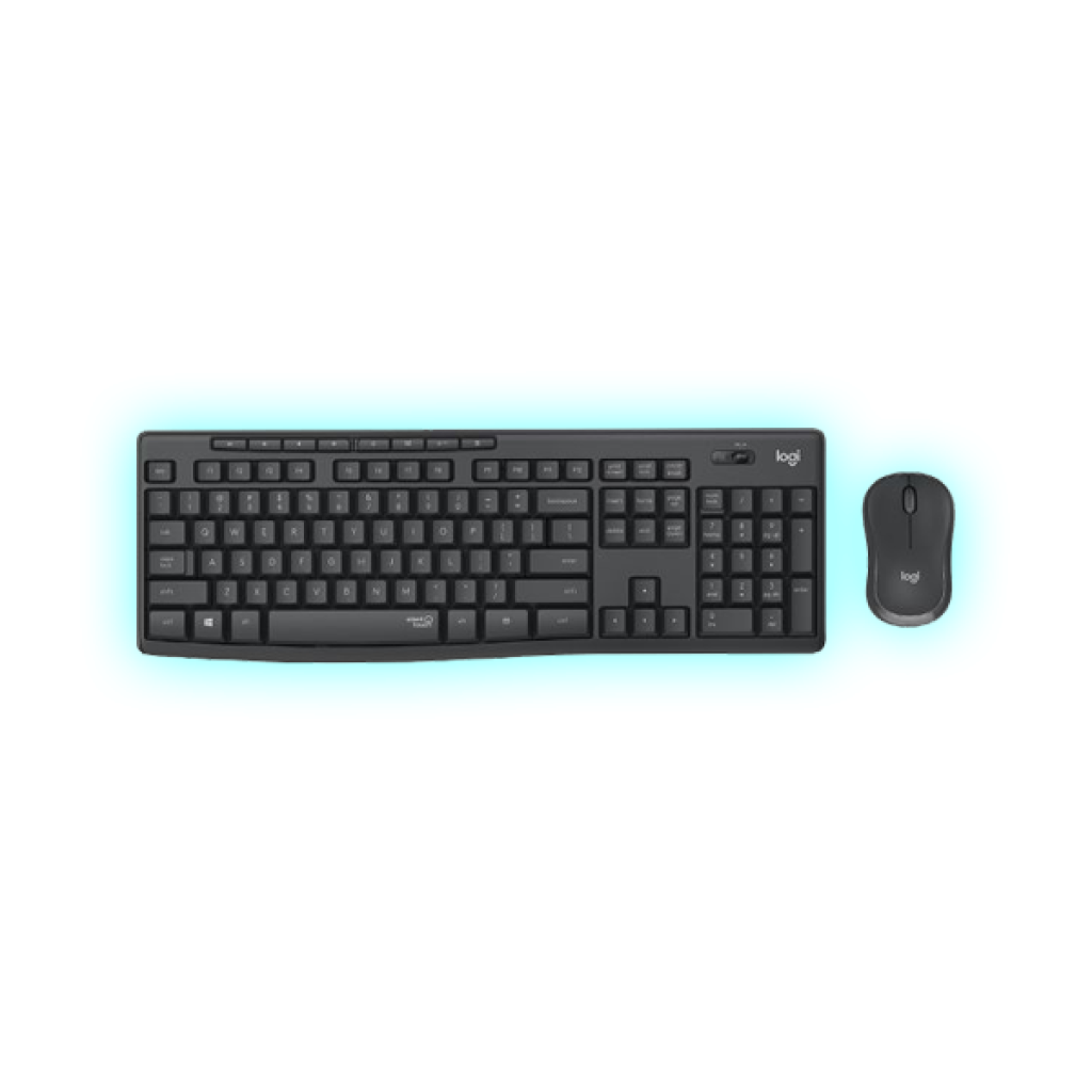 KIT TECLADO + MOUSE LOGITECH MK295 (NEGRO) ESPAÑOL/WIRELESS