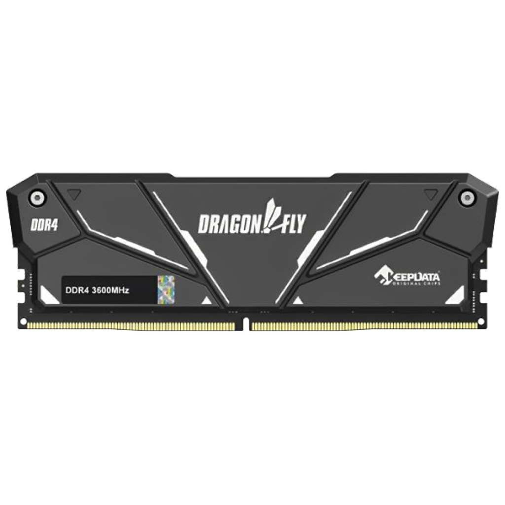 MEMORIA RAM 8GB DDR4 3600MHZ KEEPDATA DRAGONFLY/NEGRO/KDH36C18B/8G