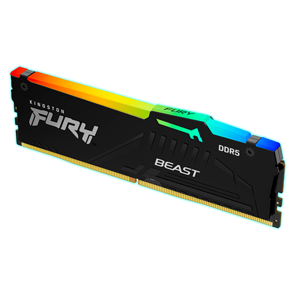 MEMORIA RAM 8GB DDR5 5600MHZ KINGSTON FURY BEAST RGB - KF556C40BBA/8
