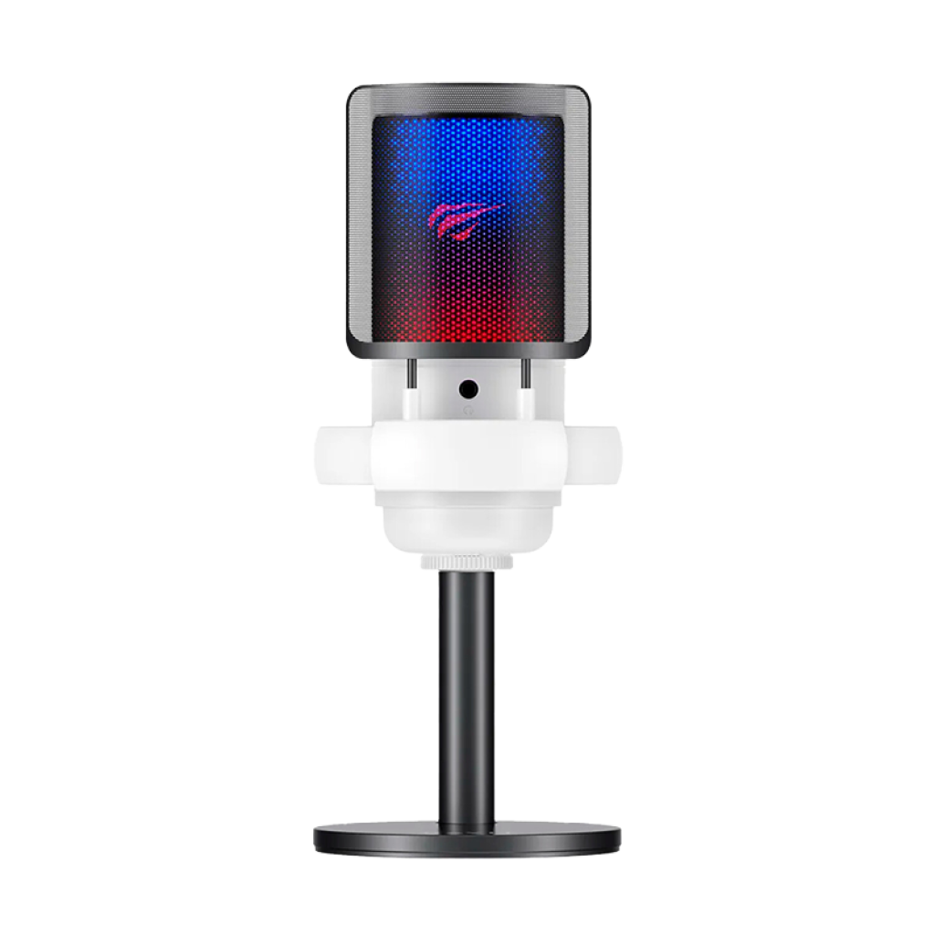 MICROFONO HAVIT GK50 GAMING CON BASE/RGB/WHITE/HVGK-GK50-WH