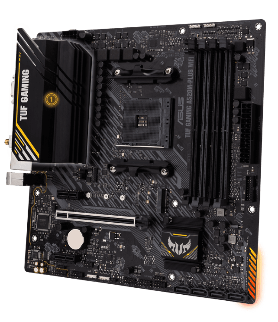 PLACA MADRE ASUS TUF GAMING A520M-PLUS II /DDR4/AM4