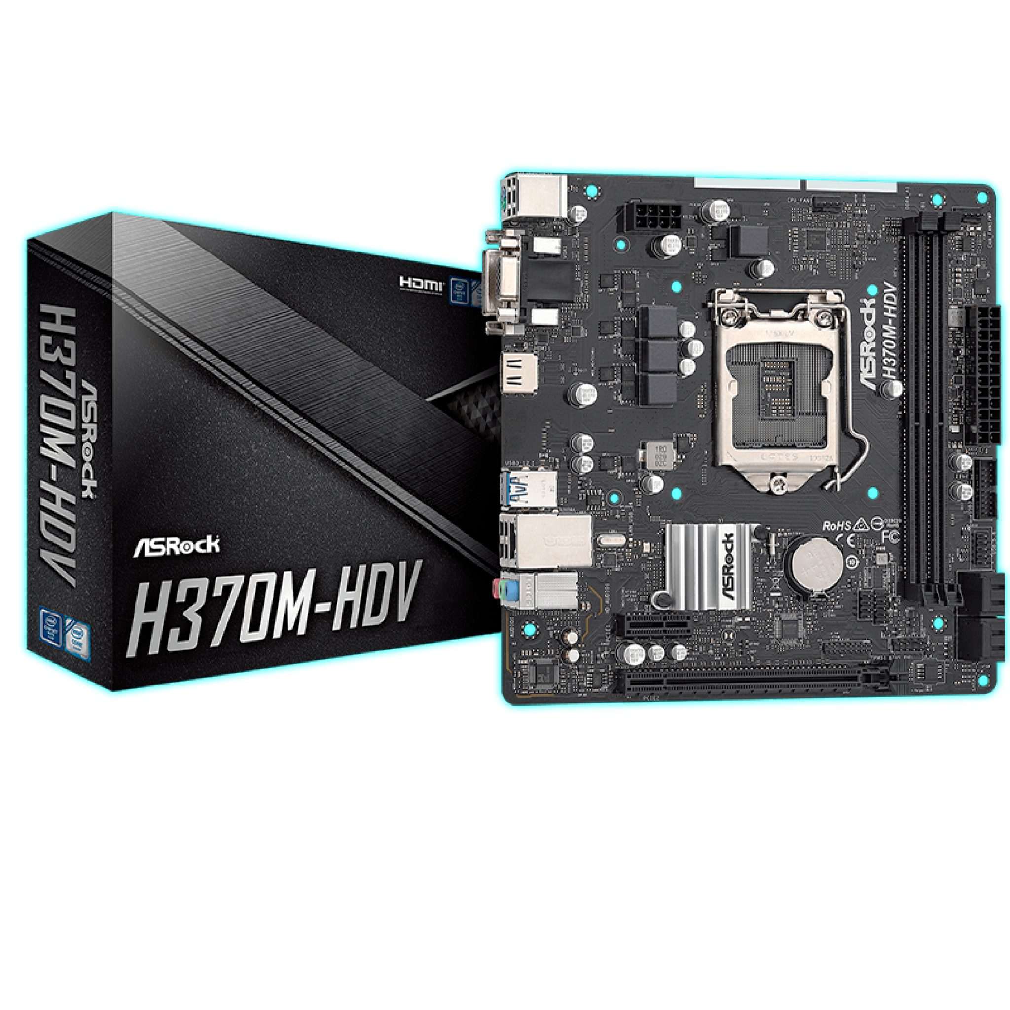 PLACA MADRE ASROCK H370M-HDV 1151 8VA/9NA