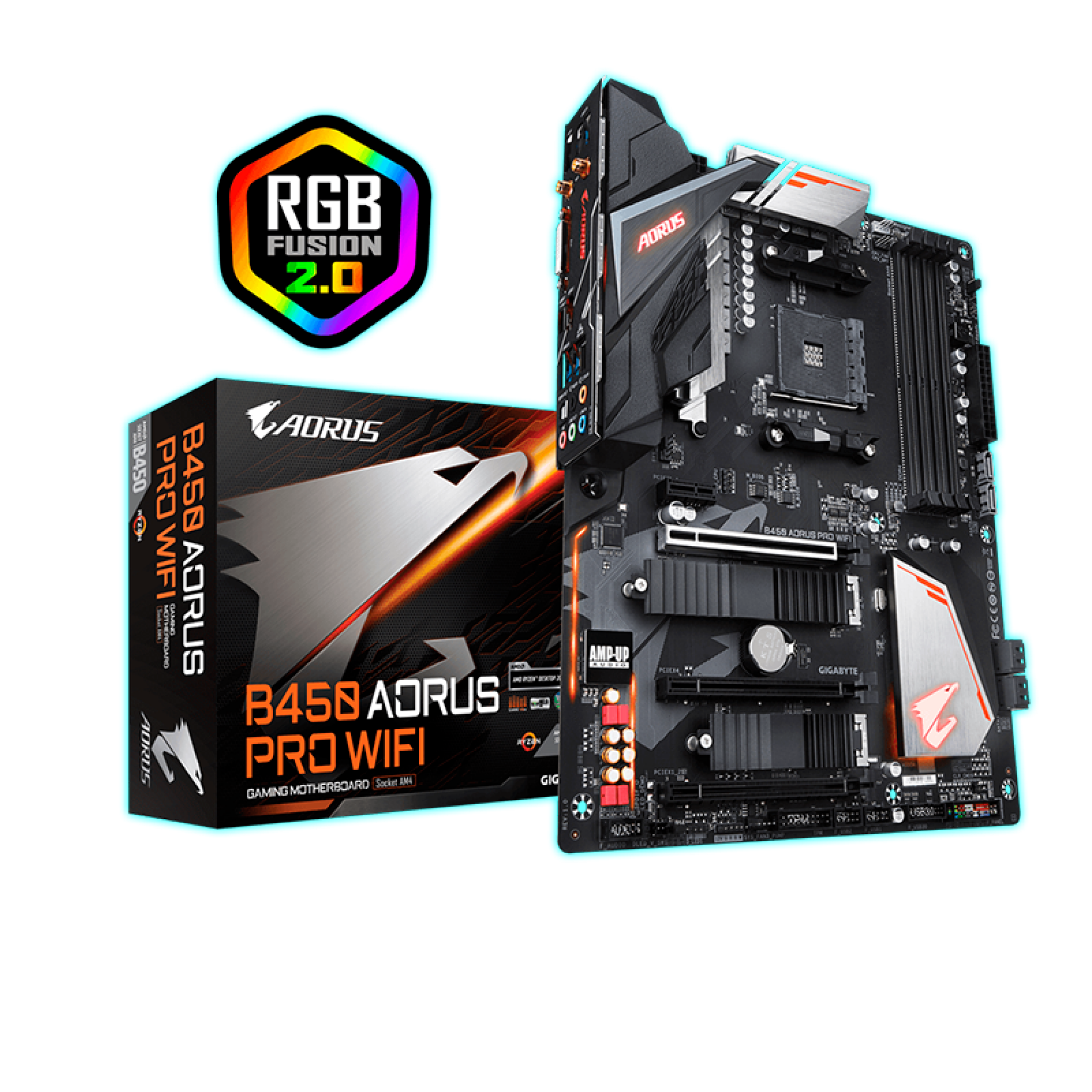 PLACA MADRE B450 AORUS PRO WIFI (AM4)