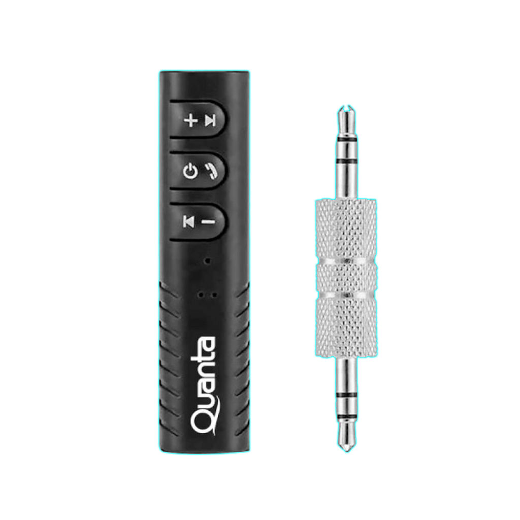 RECEPTOR DE AUDIO BLUETOOTH CON ADAPTADOR AUX 3.5MM - QUANTA - QTRABT10