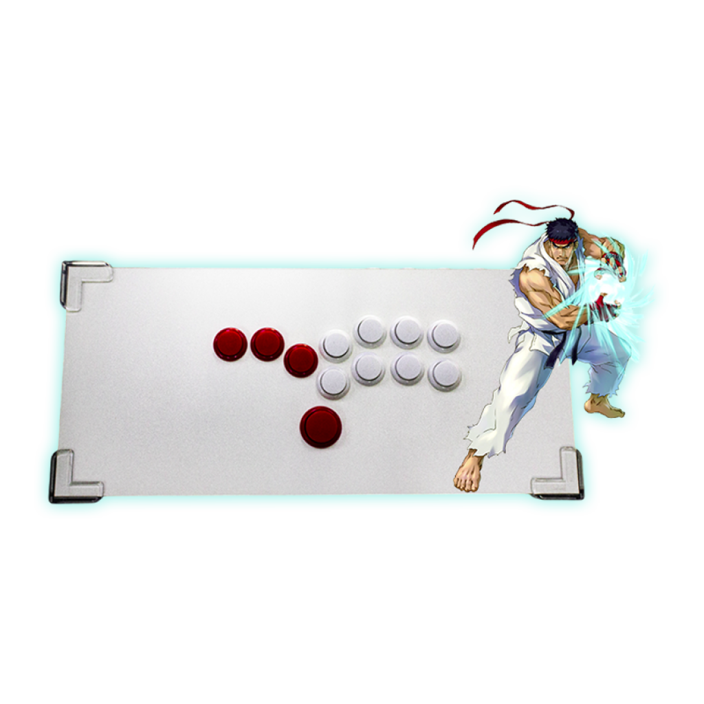 HIT BOX DANNS BOX - SEMI SANWA (BLANCO/ROJO)