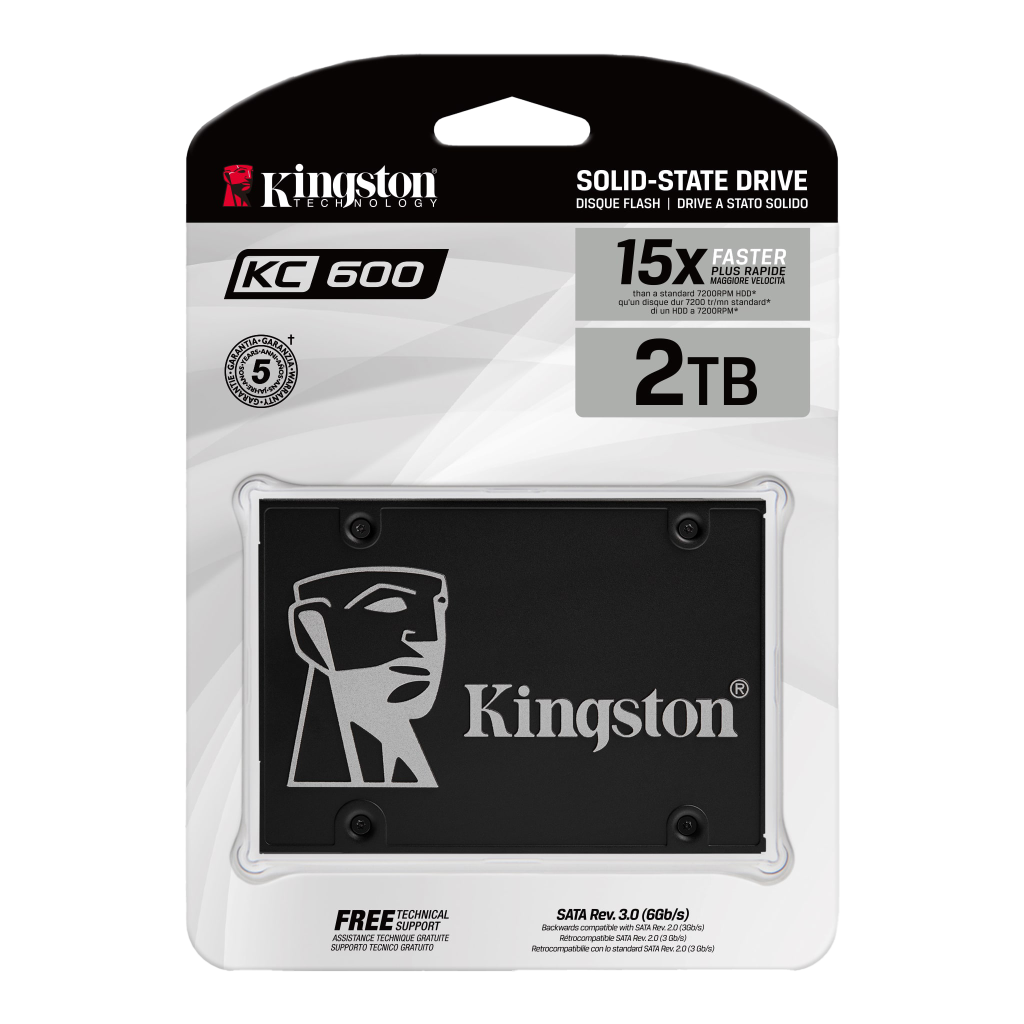 SSD 2TB 2.5" KINGSTON KC600/2048G 15X/SKC600/2048G