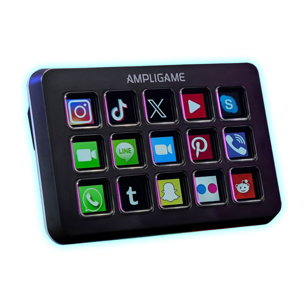STREAM DECK AMPLIGAME FIFENE D6 PROGRAMABLE/NEGRO/15 BOTONES/RGB