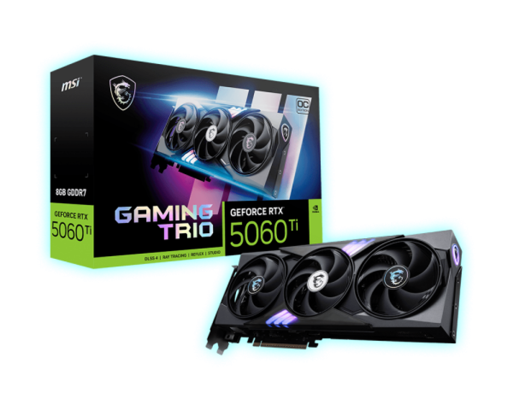 TARJETA GRAFICA 8GB RTX5060TI GAMING TRIO OC MSI/ 912-V536-022