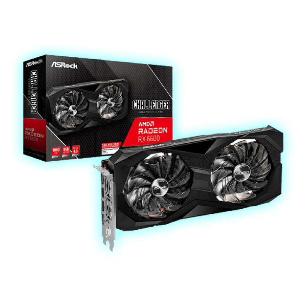 TARJETA GRAFICA 8GB RX6600 RADEON CHALLENGER ASROCK GDDR6/RX6600CLD8G
