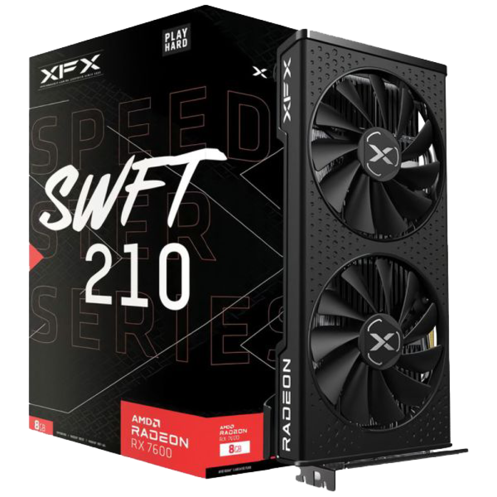 TARJETA GRAFICA 8GB RX7600 SPEEDSTER SWFT 210/XFX/RX-76PSWFTFY
