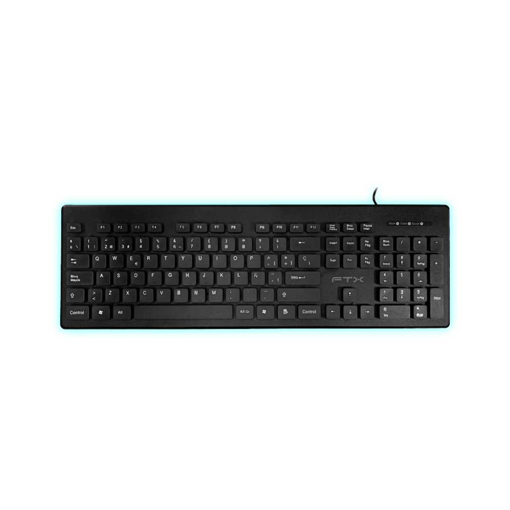 TECLADO FTXK100S USB - NEGRO - ESPAÑOL