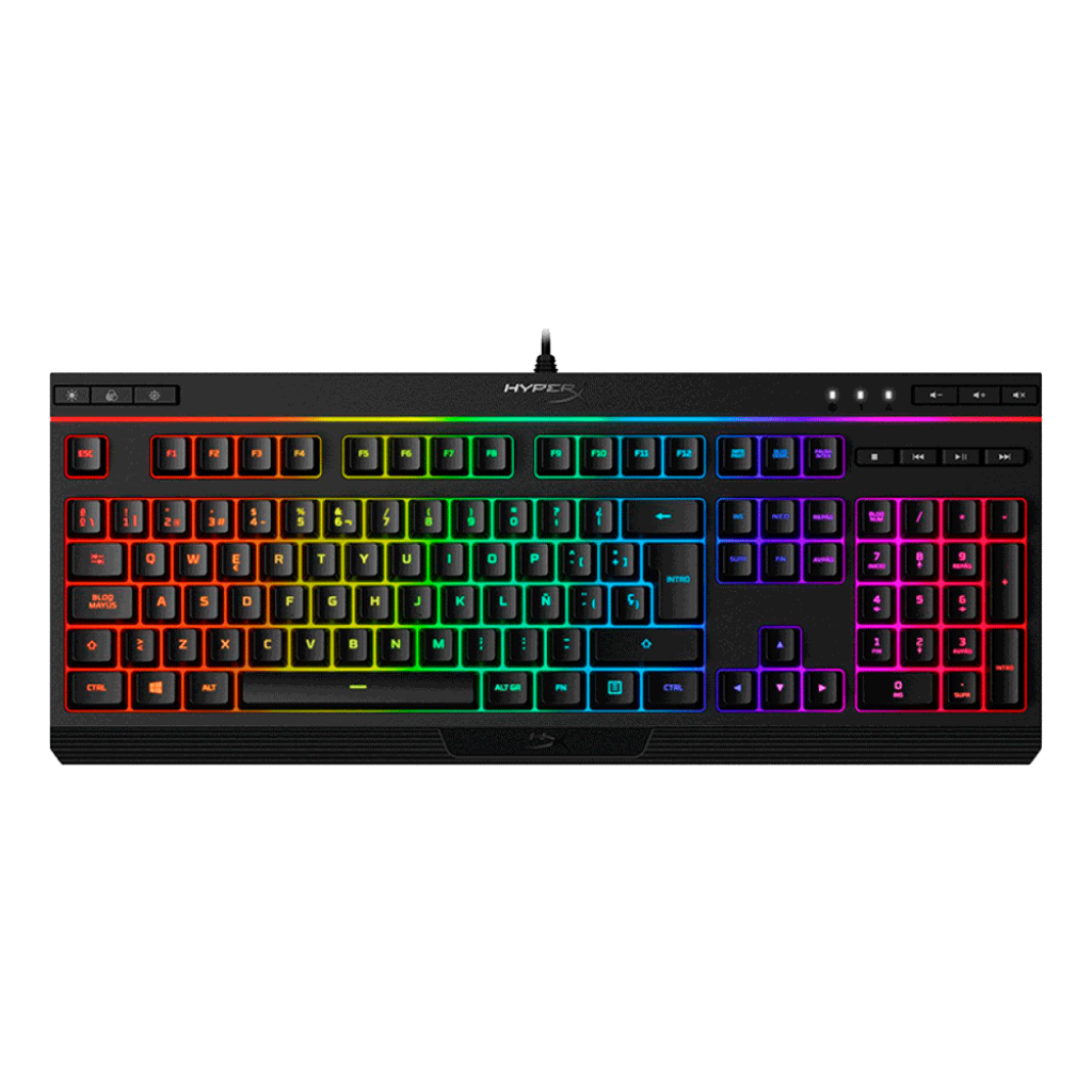 TECLADO GAMING HYPERX ALLOY CORE RGB/USB/NEGRO/ESPAÑOL/HX-KB5ME2-LA TECLADO GAMING HYPERX ALLOY CORE RGB/USB/NEGRO/ESPAÑOL/HX-KB5ME2-LA