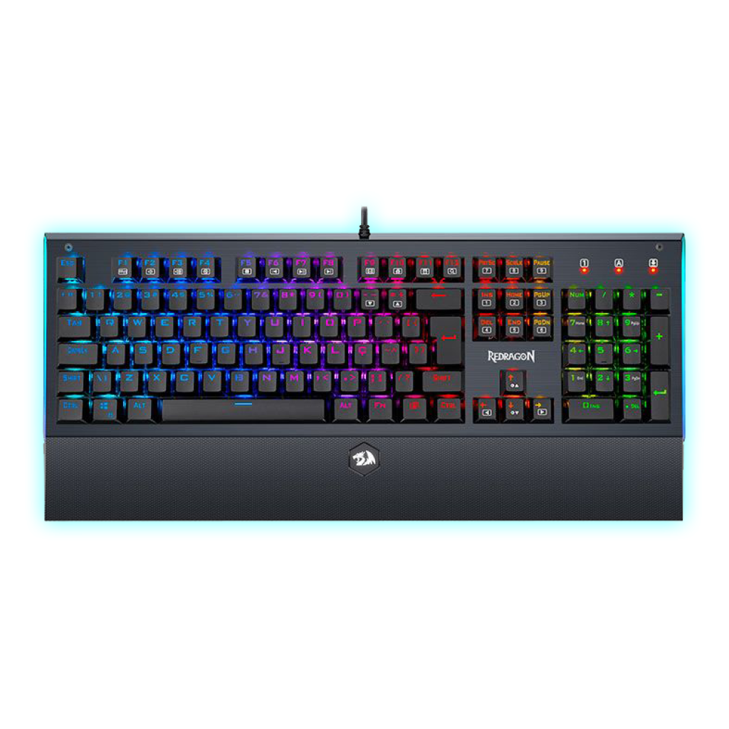 TECLADO MECANICO REDRAGON ARYAMAN RGB K569 S/W BROWN