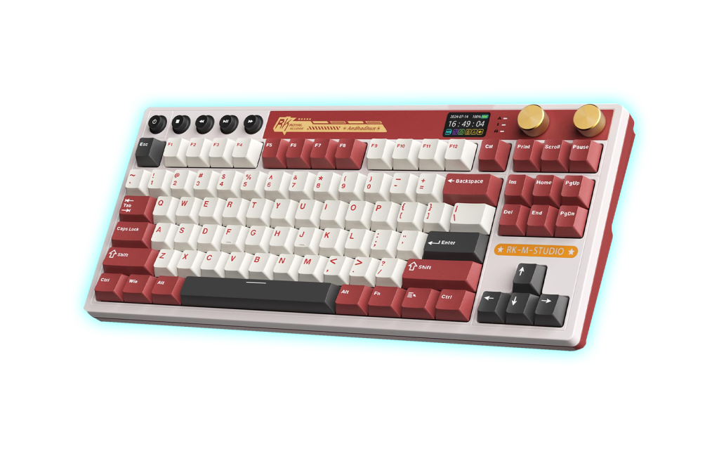 TECLADO MECANICO ROYAL KLUDGE RK M87 RGB SWITCH BROWN/RKM87-FM-C