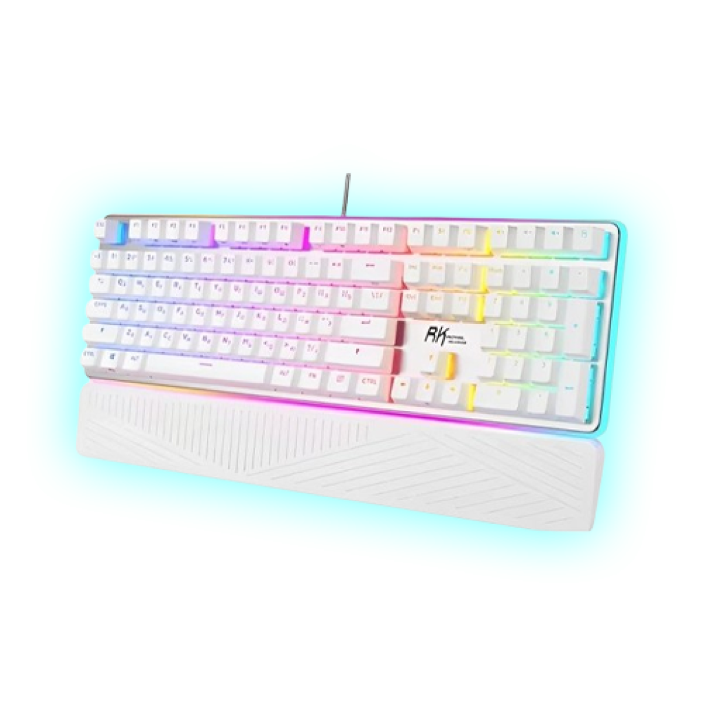 TECLADO MECANICO ROYAL KLUDGE RK9187 RGB SWITCH BROWNE/WHITE/RK918-WHIT-C