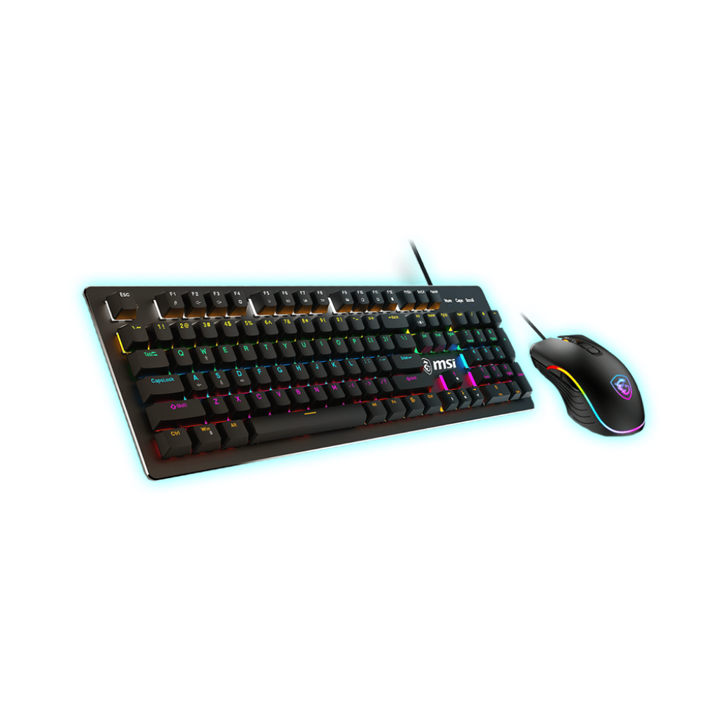 TECLADO MSI FORGE GK300 COMBO T+M BLUE
