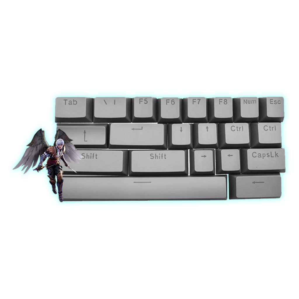 KEYCAPS GAMER GRIS SATE AK-219 (TECLAS)