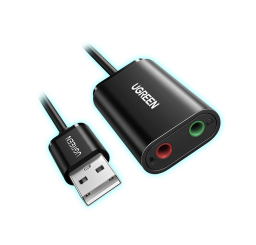 ADAPTADOR DE AUDIO/MICROFONO USB A JACK 3.5MM