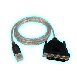CABLE CONVERTIDOR USB 2.0 A PARALELO MACHO 1.8 METROS - MANHATTAN -