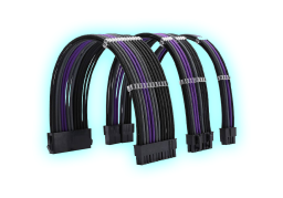 CABLE EXTENSOR FORMULAMOD PURPLE/BLACK  24 PIN/GPU 8 PIN/CPU 8 PIN