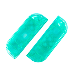 CARCASA PARA JOYCON (PAR) CELESTE TRANSPARENTE