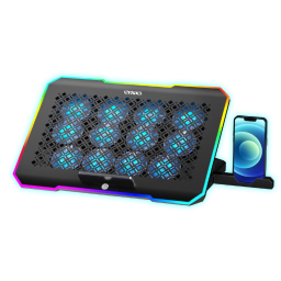 COOLING PAD SATE A-C943 C/ 12 FAN LED RGB