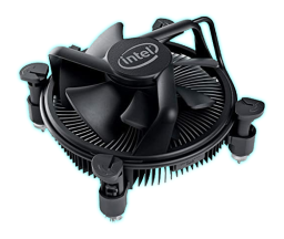 CPU COOLER INTEL (STOCK) BLACK LGA1200 (CON BASE DE COBRE)