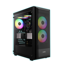 GABINETE GAMDIAS AURA GC6 ELITE CON 3  FAN COOLER ARGB/MID-TOWER