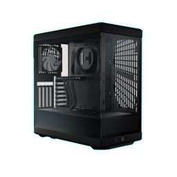 GABINETE HYTE Y40 PITCH BLACK SOPORTE VERTICAL/1 FAN COOLER/CS-HYTE-Y40-B
