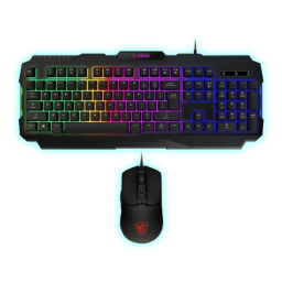 KIT TECLADO+MOUSE USB FORGE GK100 MSI/RGB/NEGRO