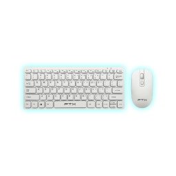 KIT TECLADO TCL+MOUSE WIRELESS FTX GK03 ESP/WHITE